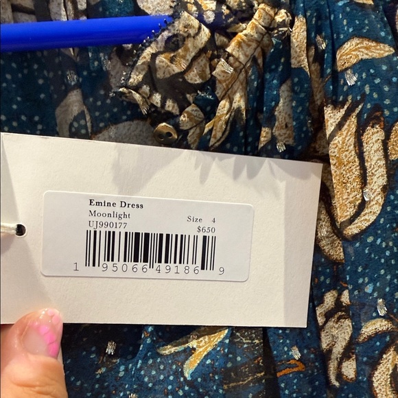 Ulla Johnson Emine Midi Dress Moonlight - Picture 4 of 6